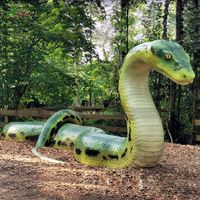 Zoo life-size electronic animal snake simulation animal model Python adventure park