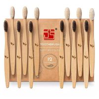 Free Biodegradable Sample Brosse A Dent Bambou Family Private Label 100% Organic Bamboo Toothbrush