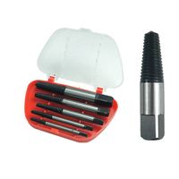 BDMY 6pcs/Set Damaged Broken Screw Extractor Bit Steel Broken Speed ​​Extractor Center Drill Damaged Bolt Guide