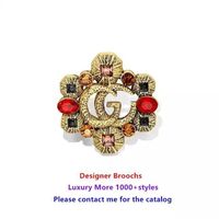 2023 fashion fine cc designer custom jewelry brooches and pins metal luxury brand logo women's clothing