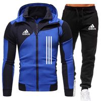 2023 Custom New Fashion Training Jogging Suit Set Men's Sports Sweat Tracksuit Men's Tracksuit Two Piece Hoodie Tracksuit