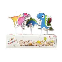 Dinosaur Animal Theme Birthday Candle Cartoon Birthday Candle