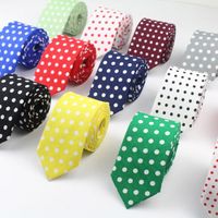 Round Cotton Men's Color Tie Round Neck Tie Narrow Point Slim Narrow Tie Narrow Thick Neck Tie