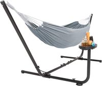 2 Persons Hammock with Stand, Cup Holder, Tray, Carry Bag
