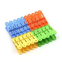 Colorful 20-Pack Bag Mini Plastic Clothespin Clips