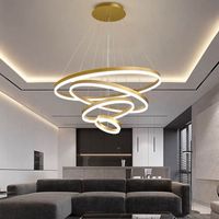 New hotel modern Nordic chandelier living room Led round luxury ring chandelier chandelier
