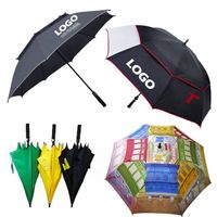 30 Inch Fiberglass Windproof Big Auto Open Golf Straight Umbrella Cheap Price Daily Life Custom Logo Golf Umbrella for Men