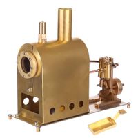 Customized high-precision mini steam boiler twin-cylinder marine steam engine Stirling engine model