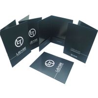 China factory printing A4 A5 paper/document presentation folder custom logo document and business folder with pocket