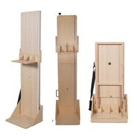 Wooden Mobile Wall Mounted Kids Children Height Measuring Instrument