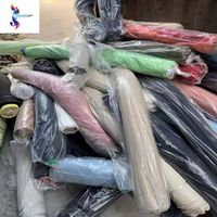 Large quantity 20 tons kg price cotton and linen stock fabric summer products plain linen clothing stock