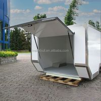 RV Pickup Box with Teardrop Doors for Pickup Flatbed RVs and RV Trailers