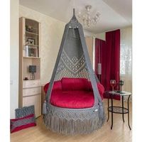 Tassel Lace Swing Indoor Boho Terrace Adult Tassel Lace Hammock Hanging Seat Swing Hanging Chair