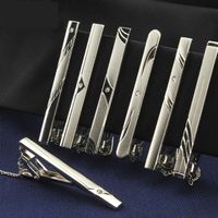 Amason Hot Sale Men's 55mm Matt Color Custom Logo Metal Brass Blank Tie Bars