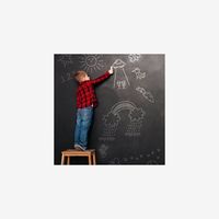 Portable Custom Self Adhesive Whiteboard For Blackboard Wall Sticker Vinyl Tiles