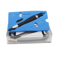 Pneumatic Pencil Grinder Stroke 0.3/0.7/1.2mm Micro Pencil Type Die Grinder Polishing Tool Kit, Free Speed ​​58000 RPM
