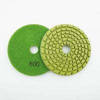 4 Inch 100mm 800 Grit Manual Flexible Diamond Dry Polishing Pad for Angle Grinder