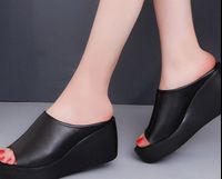 Beautiful Black and White Women's Summer Fashion High Heel Sandals