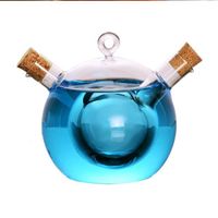 Factory vinegar oil bottle oil pot cork transparent glass sealed household creative kitchen soy sauce bottle