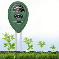 Soil PH Meter 3-in-1 Plant Soil Moisture/PH/Sunlight Tester Garden Plant Tool Test Kit, No Batteries Required