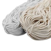 In Stock 1-8mm Core Cotton Rope Original White Cotton Rope Bag Drawstring Trouser Waist Drawstring Solid Sweatshirt Drawstring