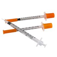Disposable medical insulin syringe 1ml 0.5ml 0.3ml Diabetic insulin syringe with fixed needle