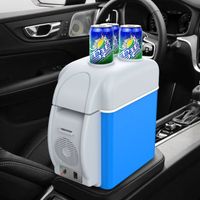 Portable 7.5L Mini Car Camping Refrigerator Multifunctional Travel Car Refrigerated Warm Refrigerator Freezer