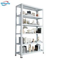 Manufacturer 3 layers 4 layers 5 pull rods 6 shelves household metal storage angle steel shelf racks