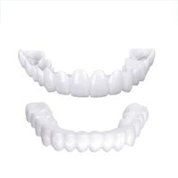 Upper and lower dentures cover white instant smile white teeth simulation whitening braces