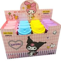 DHF223 New Sanrio Kuromi Cinnamoroll Pencil Sharpener Cute Pudding Dog Student Mini Pencil Sharpener