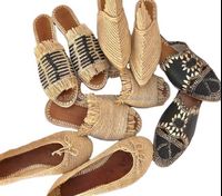 High Quality Handmade Moroccan Raffia Slipper Selection