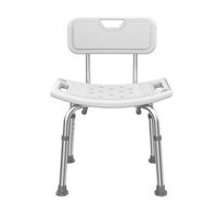 Shower Chair for Indoor Shower Anti-slip Bathtub Shower Stool with Padded Seat Hole for Bathtub and Bathroom Suitable for Seniors