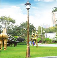 Huatai Simple Style Custom Garden Lights, 3m 4m 5m Hot Dip Galvanized Steel Pole Aluminum Light Pole