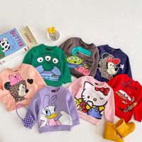 Baby doll winter fleece children's clothing treasure long-sleeved top handsome cute cartoon trendy children's sweater