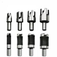 8 Pieces Professional High Carbon Steel Claw Cork Hole Knife Woodworking Plug Cutting Drill Bit Set