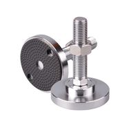 Corrosion-resistant equipment machine leveling foot steel rotating leveling foot lever 5/8-11