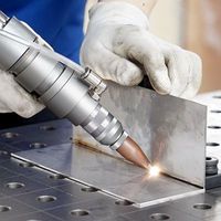 4mm carbon steel plate, stainless steel plate fiber laser welding machine welding