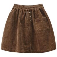 2022 Spring New Girls Corduroy Skirts Spring and Autumn Fashion Skirts Kids Solid Color Dresses Autumn Clothes Kids Winter Skirts