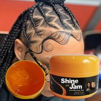 4 oz 100 ml Intense Hold Wax Hair Edge Control Gel Shine and Jam Gel Hair Styling Gloss and Jam Hairspray Cera para el cabello