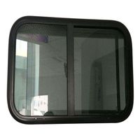 Aluminum alloy frame Easy to install Easy to clean Side caravan/RV sliding/RV windows