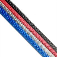 High Strength Low Tension Flexible 12 Strand Single Braid 1/4" UHMWPE Amsteel Rope