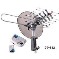 Remote Control Amplified VHF UHF Outdoor HDTV TV Antenna 360 Degree Rotation