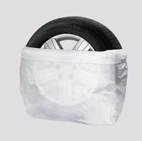 Car Tire Organizer Heavy Duty Washable Ripstop Black White Wheel Cover Car Plastic Tire Bag