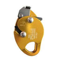 The external safety regulator with aluminum opening fits the fall protection device with rope grip