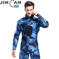 Factory wholesale direct sale custom LOGO harpoon camouflage wetsuit swimsuit men's hooded neoprene wetsuit