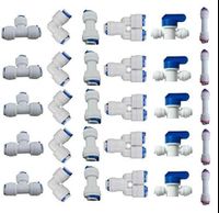 1/4" OD Quick Connect Push Fit Water Fitting for RO Reverse Osmosis Water Filter Fittings
