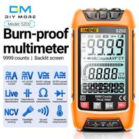 Smart digital multimeter 6000 counts true RMS automatic capacitance meter temperature resistance transistor tester Mmultimeter
