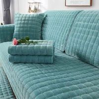 Elegant Shape Thickened Wool Non-slip Quilt Plush Sofa Cover Sofa Seat Cover