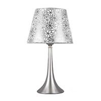 Modern 3000K 6W Fabric Luminous Reading Lamp Shade Solid Wood Fabric Bedside Table Lamp