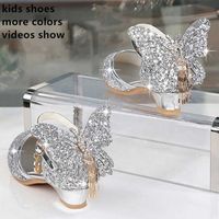 Fashion spring and autumn children's clothing new children's princess shoes girls dance dress shoes baby children's crystal shoes